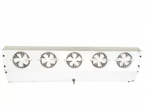 Thin Profile ETL Reach-In Cooler Evaporator 5 Fans Blower 5,500 BTU 750CFM. 115V