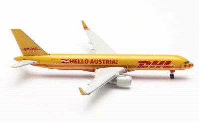 New! Herpa 536516 DHL Air Boeing 757-200 ''Hello Austria'' OE-LNZ - 1:500 diecast