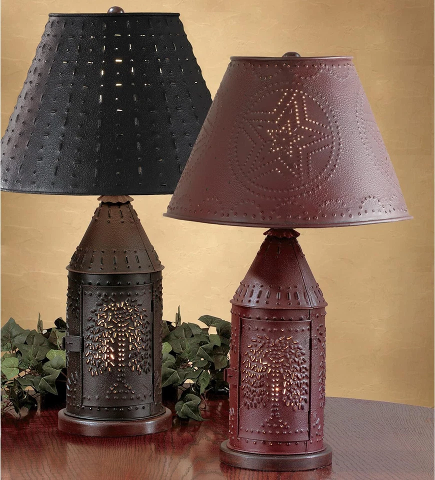 Lámpara Park Designs Punched Revere 19" - Negra Foto 2 de 2