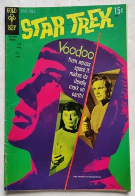 Star Trek #7 Gold Key Comics Photo Cover Voodoo Planet Spock, McCoy, Kirk