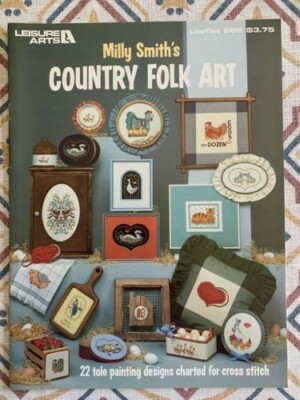 Milly Smith's Country Folk Art Cross Stitch Leaflet 1983