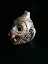 Monkey Death Whistle, Aztec, Maya, Clay figure, Replica, Hand Crafted, Ozomatli