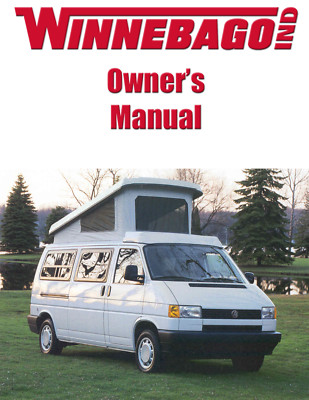 1995  Winnebago Eurovan Home Owners Operation Manual User Guide