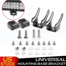 2PC Mounting Base Bracket for OffRoad SUV Jeep LED Light Bar Slide Mount Bracket