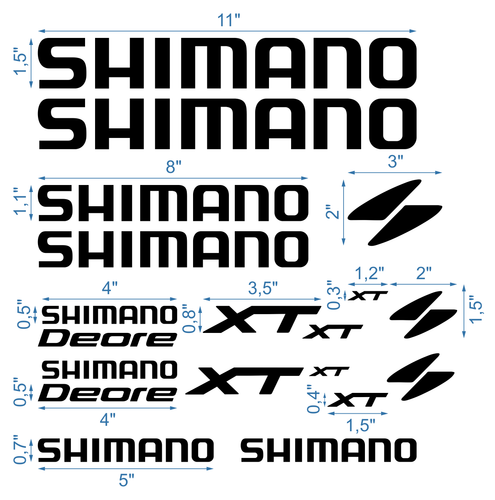 Shimano Die-Cut Decals Stickers Bicycle Autocollant Aufkleber Adesivi /618 - Bild 2 von 2