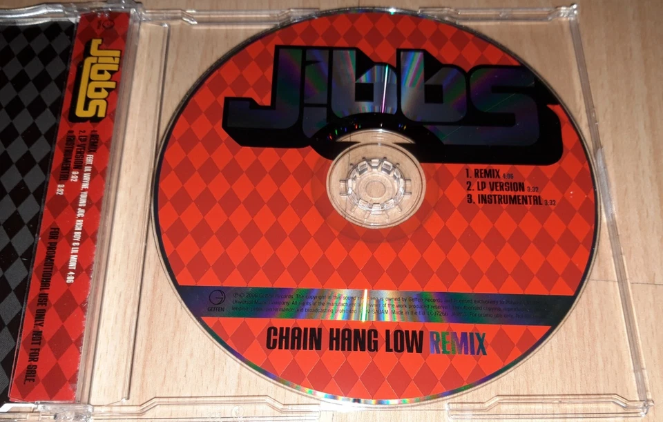 JIBBS - Chain Hang Low - Remix PROMO CD Single RAP Hip Hop LIL WAYNE, RICH BOY - Bild 4 von 4
