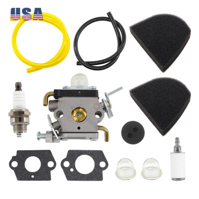 #ad Carburetor Kit for Husqvarna 122C 966712701 122LK 967252801 122LD 122LDX String $14.66