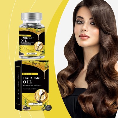 Organic Black Sesame Seed Oil Hair Care Capsules