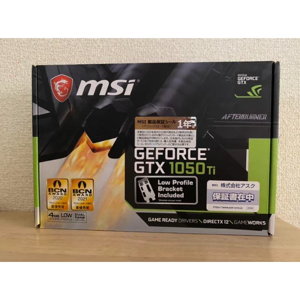 MSI GeForce GTX1050 Ti 4GT LP|Low profile GraphicsCard