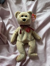Ty Beanie Babies Baby 1999 Signature Bear Soft Cuddly Toy With Tag