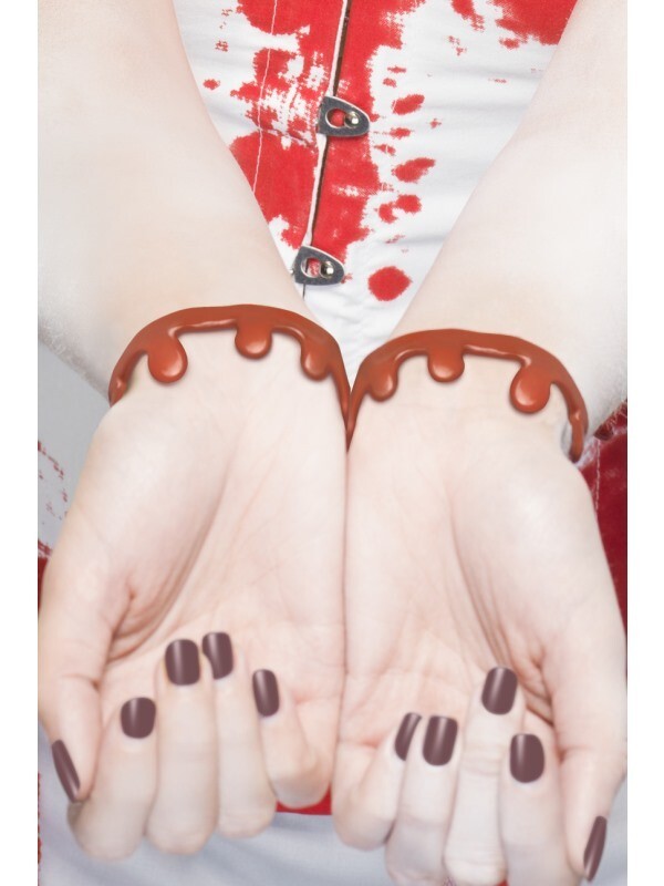 Blood Drip Bracelets Halloween Fancy Dress Accessory – Pair