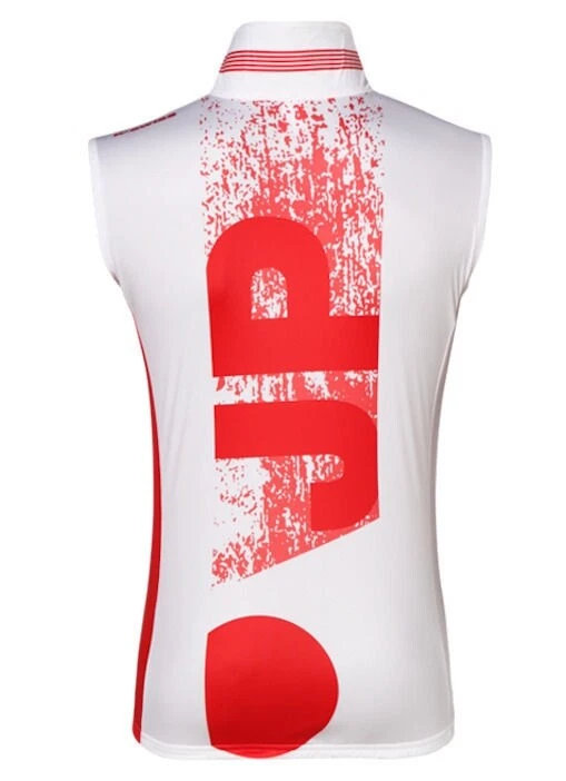 K SWISS MS Wind S/L Vest Japan Triathlon Cycling White Red NEW Mens Womens Sz L - Image 2 of 4