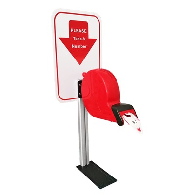 Take a Number System Ticket Machine Ticket Dispenser with Stand and 1 Roll of