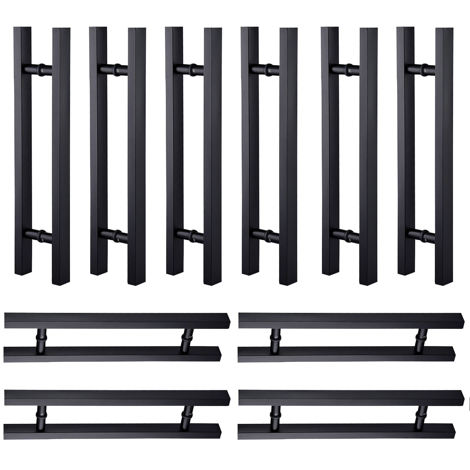 10PCS Barn Door Push Pull Handle heavy Duty Grade Steel Square Commercial New