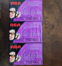 3 NEW RCA Hi-Fi Stereo 60 Minute Audio Cassette Tapes Lot of 3 SEALED RC60