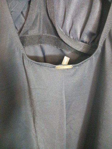 Lands End Black Women's One-Piece Lined Draped Underwire Swimsuit Size 16 - Picture 5 of 5