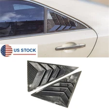 2Pcs Car Rear Side Window Quarter Louver Covers Fit For 2012-2017 Toyota Camry