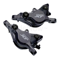 SHIMANO XT Hydraulic M8100 Bike Disc Brake Calipers Front + Rear,J04C Metal Pads