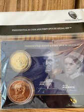 Presidential Dollar First Spouse Medal Set - Andrew Johnson and Eliza Johnson