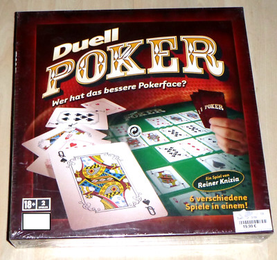 Duell Poker, Wer hat das bessere Pokerface?, 6 verschiedene Spiel in einem!, Neu