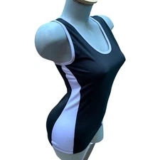 Redvanly Womens Golf Tank Top  Colorblock Black White NEW Size Small S