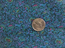 4784. PETER PAN SMALL FLORAL Apparel, Craft, Quilting COTTON FABRIC-44.5"x 2 yds