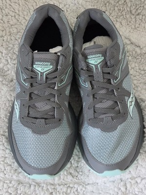 Saucony Women's Cohesion 11 S10427-1 Gray Mint Running Shoes Lace-Up Size 10