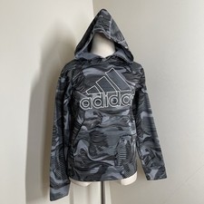 Adidas Kids Camouflage - SZ M - Graphic Print Pullover Hoodie Sweatshirt