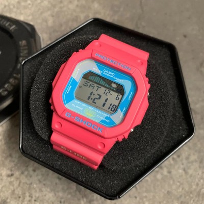 Casio G-Shock G-Lide GLX-5600VH-4JF Pink Tide Graph Surf Watch Authentic New