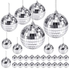 30 Pack Mirror Disco Ball,Mini Disco Ball Decorations,Reflective Mirror Ball ...