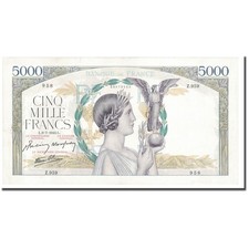 [#644711] France, 5000 Francs, Victoire, 1942, 1942-07-09, AU, Fayette:46.38