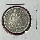 1889 Seated Liberty Silver Dime XF-EF beautiful example US TYPE COIN