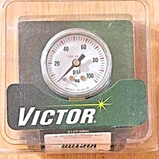 VICTOR 1424=0148 1 1/2" x 100  PSIG GAUGE NEW NOS FREE SHIPPING