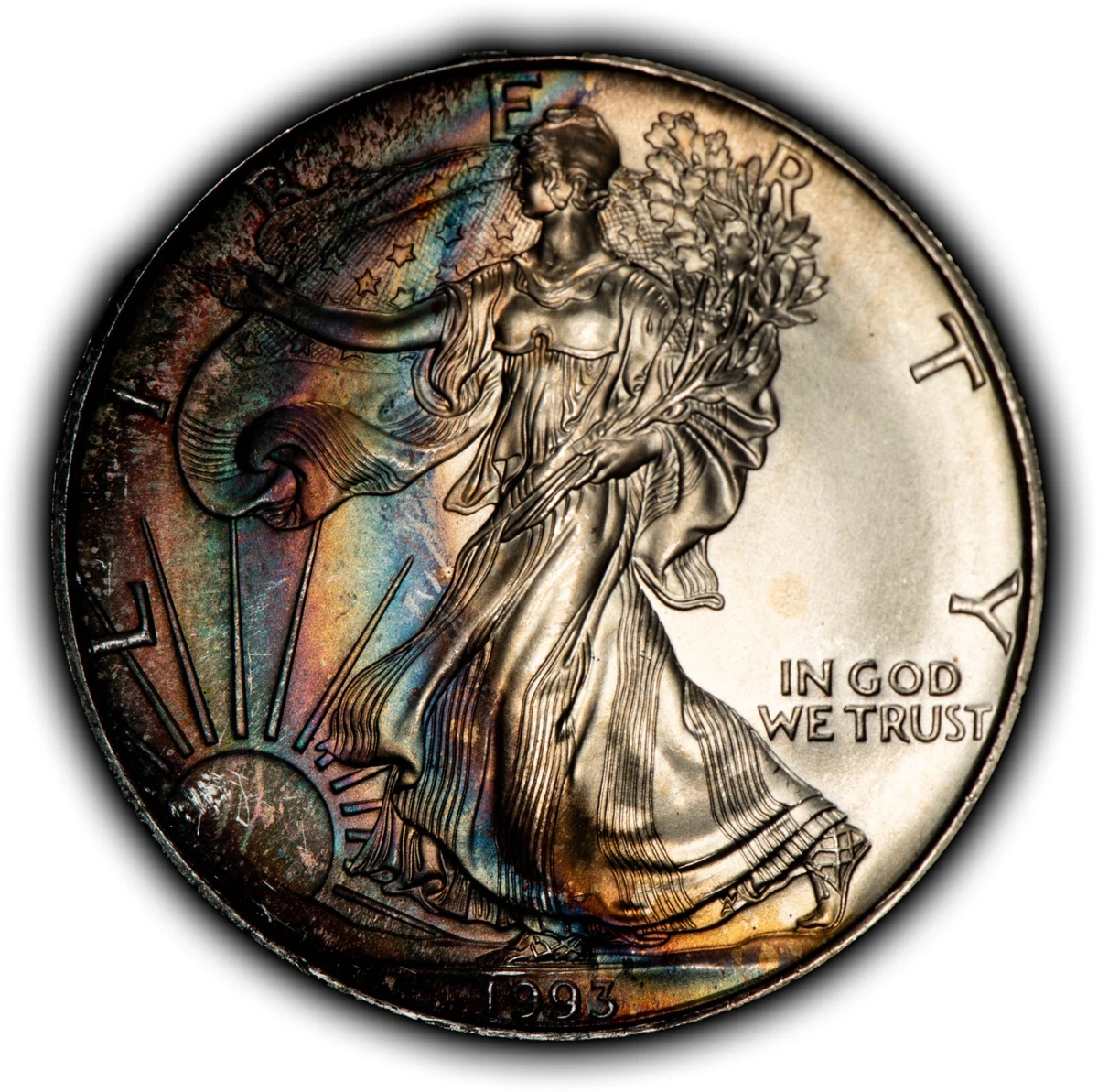 Las mejores ofertas en American Eagle sin graduar 1993 monedas de