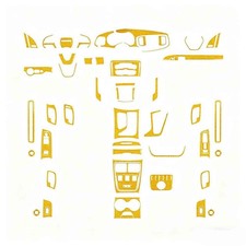 65Pcs Yellow carbon fiber kit Dodge charger overall interior cover 15-22