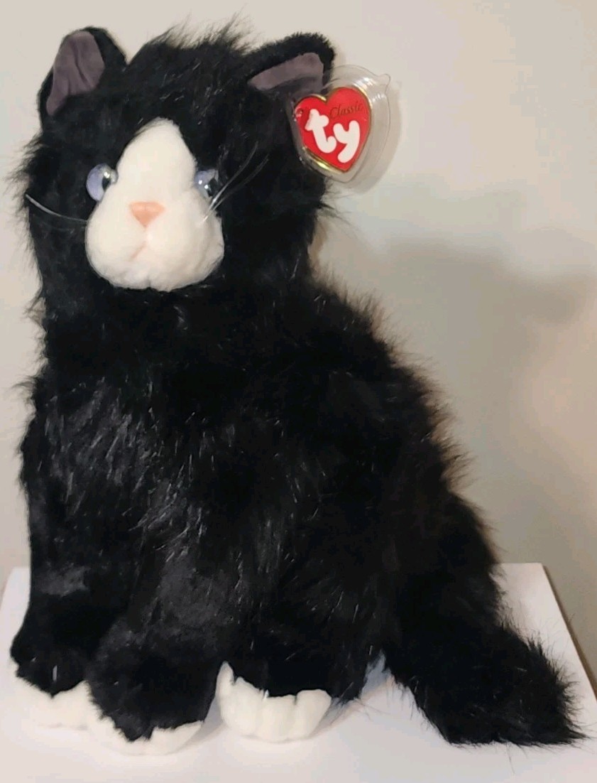 Ty Classic Plush - SHADOW the Black Cat &lpar;12 Inch&rpar; NEW MWMTs Stuffed Animal Toy