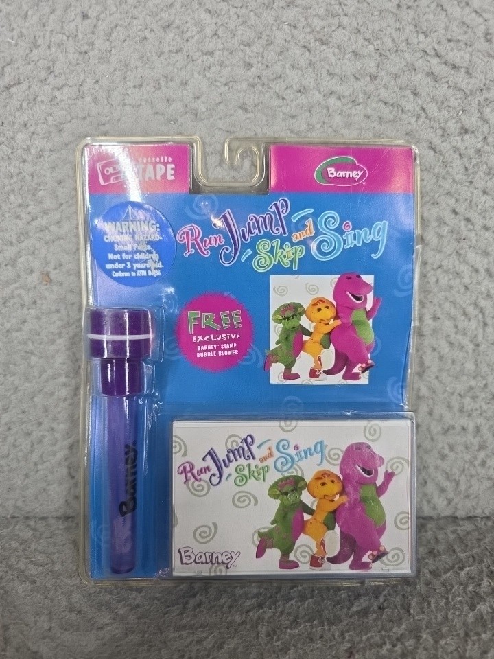 Barney's Vintage New Deadstock Cassette Tape 1998 Run Jump Skip Sing | eBay