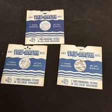 Vintage View Master Slide Picture Reels Lot Of 3 New Hampshire Franconia More