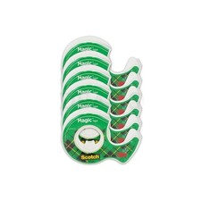 LOT OF 6 Scotch Magic Tape Transparent 0.5in X 800in Rolls