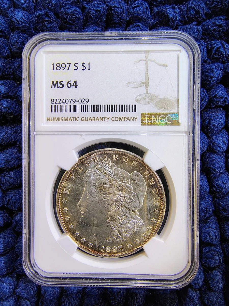 MS 64 Graded 1897 Year Morgan US Dollars (1878-1921) for sale | eBay