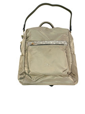 NAJ-OLEARI Borsa Zaino Donna in Tessuto, Multi Tasche con Cerniera, 32x30x13 cm