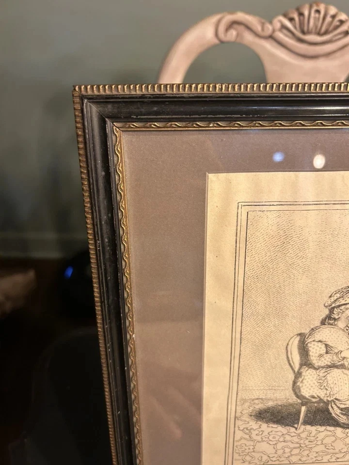 "A Decent Story - 1795 - James Gillray - 12"" x 16"" - Usado / Buen estado" Foto 3 de 4