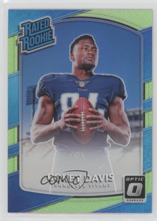 2017 Donruss Optic Rated Rookie Lime Green Prizm Corey Davis #166 2r7