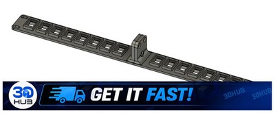 19-Inch Keystone Patch Panel - 16 Port Modular Rack Mount
