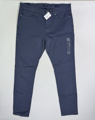 J.Crew Slim Fit Flex Garment Dyed Five Pocket Pant Blue Men's 34x34 (35x33) NWT