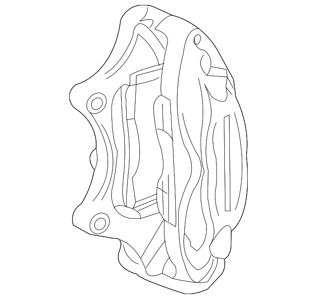 Conjunto de pinza de freno de disco del lado del pasajero delantero GM 92291007 original Foto 3 de 4