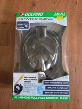 Dolfino Frontier Full Face Snorkel Mask Adult Size Large/xtra Large