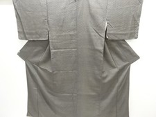 7672634: JAPANESE KIMONO / ANTIQUE KIMONO / TAISHO ROMAN STYLE / WOVEN DIAGONAL