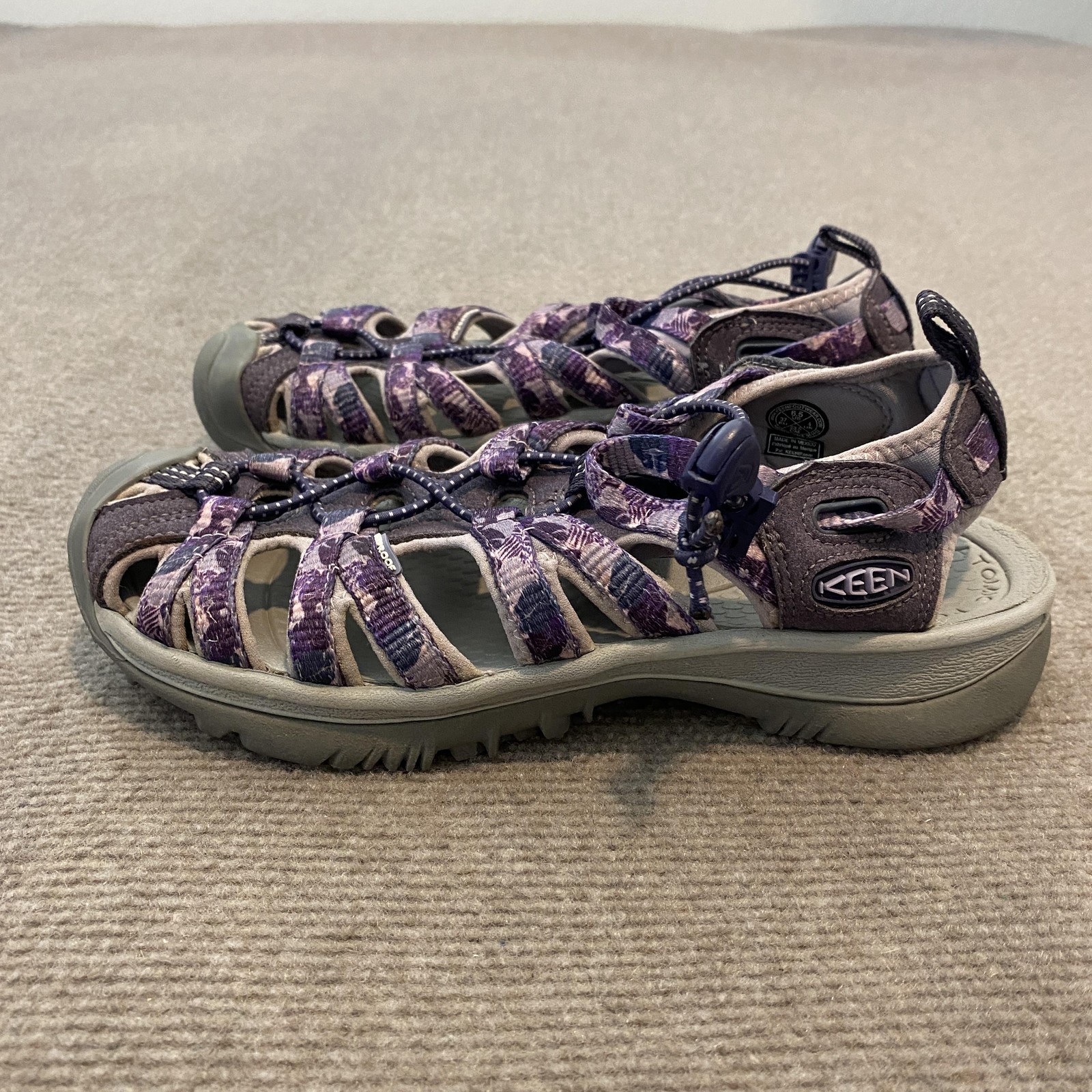 Scarpe KEEN Whisper donna misura 6 5 viola grigio sandali outdoor escursionismo acqua
