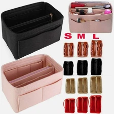 Felt Purse Handbag Organizer Insert Multi pocket Storage Tote Shaper Liner Bag